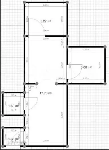 3-к. квартира, 50 м, 1/1 эт. - Фото 0