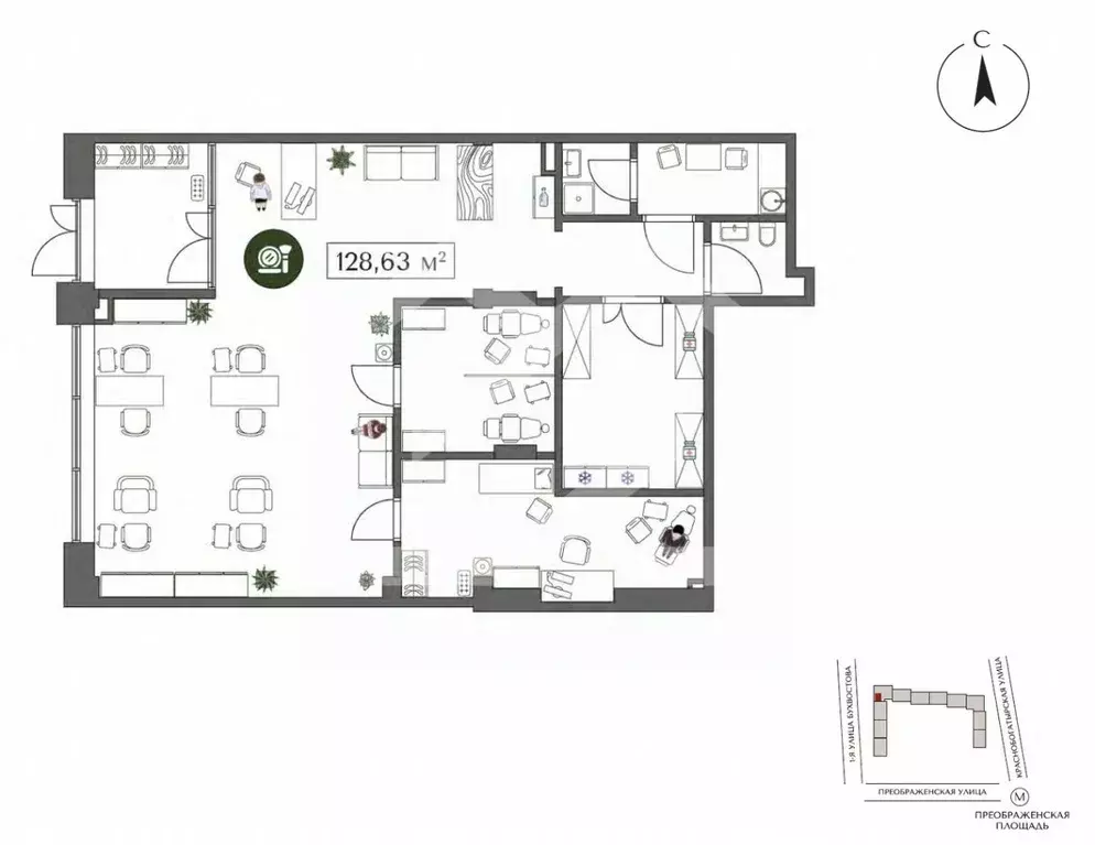 Торговая площадь в Москва ул. 1-я Бухвостова, 2к3 (130 м) - Фото 2