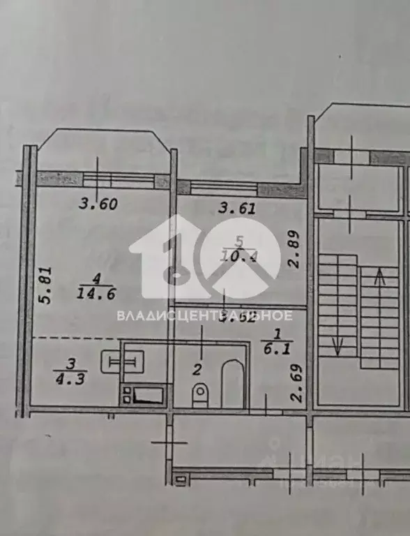 1-к кв. Новосибирская область, Новосибирск ул. Одоевского, 1/8 (39.7 ... - Фото 1