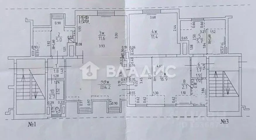 4-к кв. Калининградская область, Калининград ул. Верещагина, 1 (73.4 ... - Фото 2