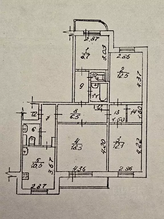 4-к кв. Пермский край, д. Кондратово ул. Садовое Кольцо, 1 (89.7 м) - Фото 1