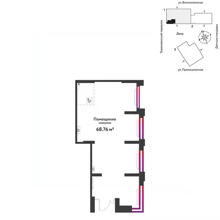 Торговая площадь в Тюменская область, Тюмень ул. Мельникайте, 42к1 (69 ... - Фото 1