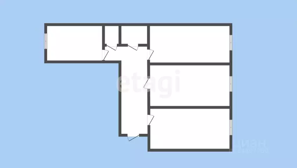 3-к кв. Карачаево-Черкесия, Черкесск Октябрьская ул., 9/10 (90.0 м) - Фото 1