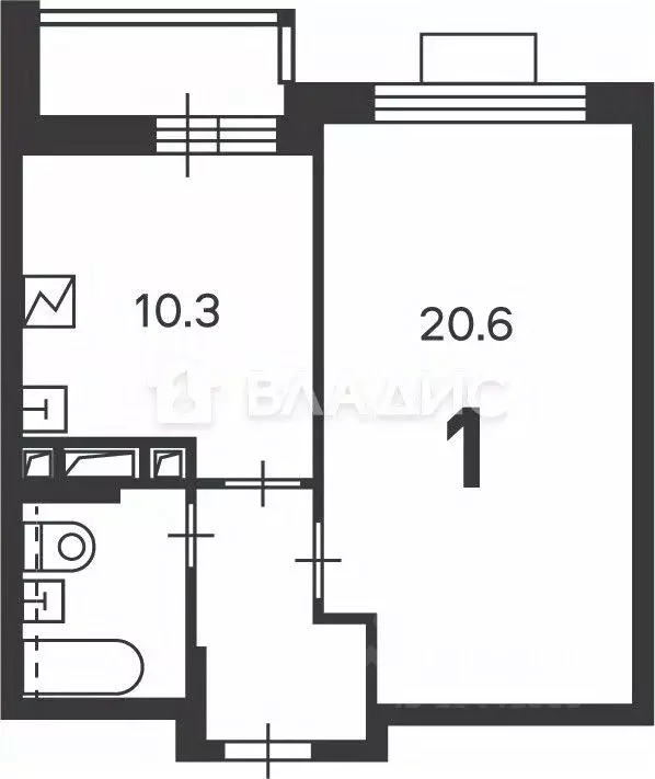 1-к кв. Москва проезд Шокальского, 28Ак1 (39.0 м) - Фото 2