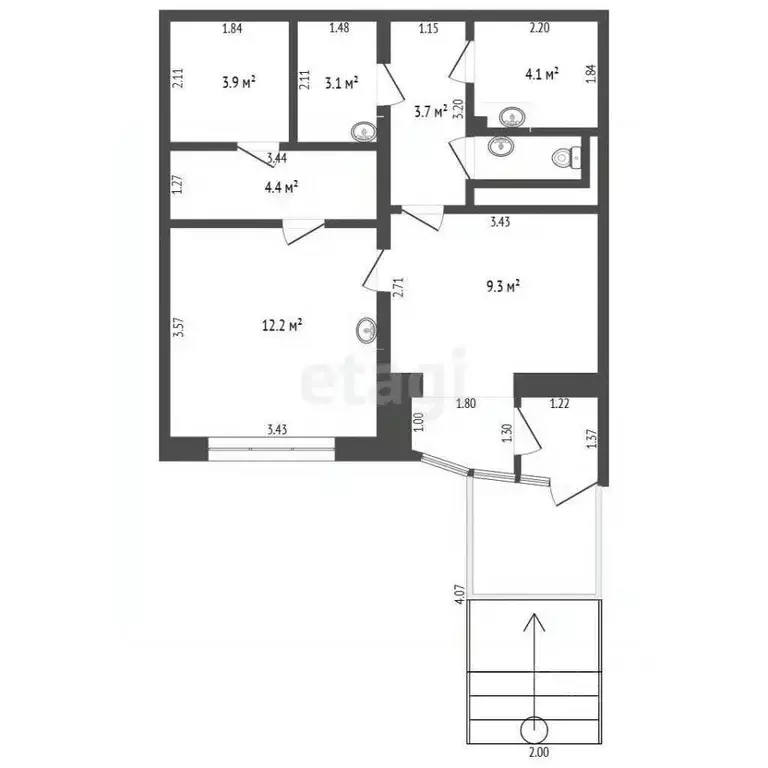 Помещение свободного назначения в Тюменская область, Тюмень ул. ... - Фото 1