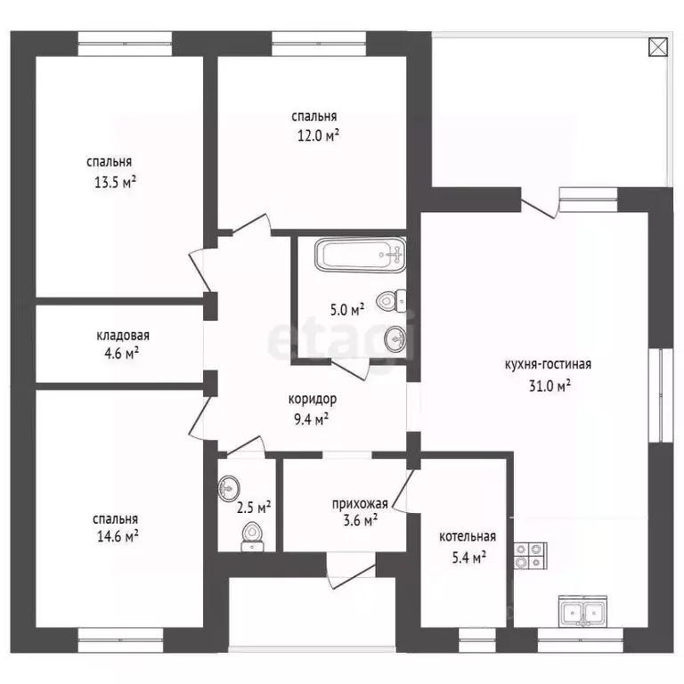 Дом в Мордовия, Саранск городской округ, Николаевка рп ул. Бородинская ... - Фото 2