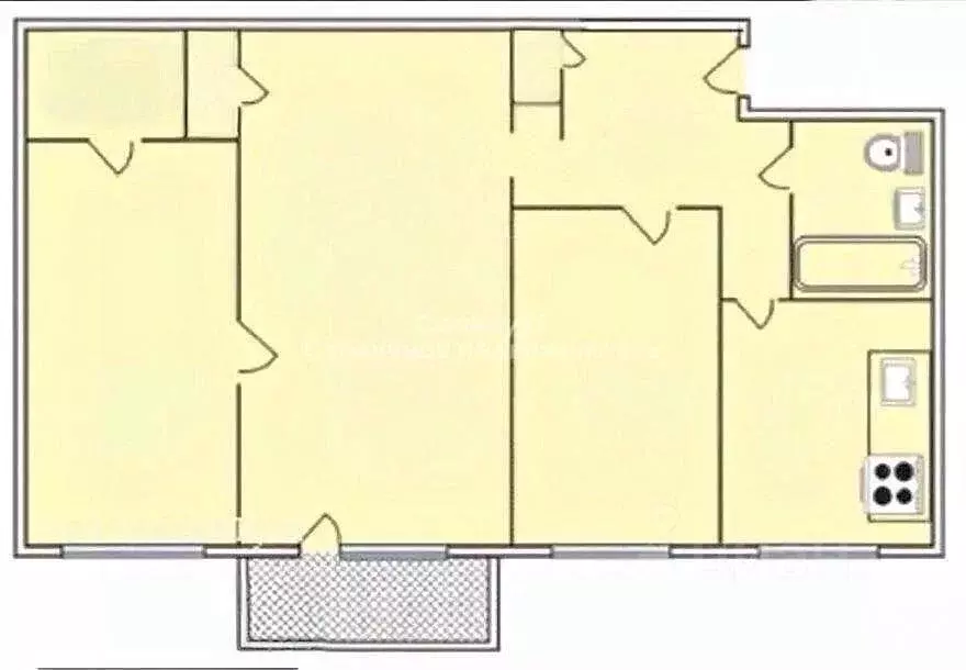 Квартира, 3 комнаты, 55 м - Фото 1