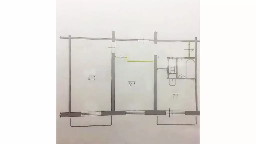 Продаётся 2-к квартира, 46 м - Фото 1