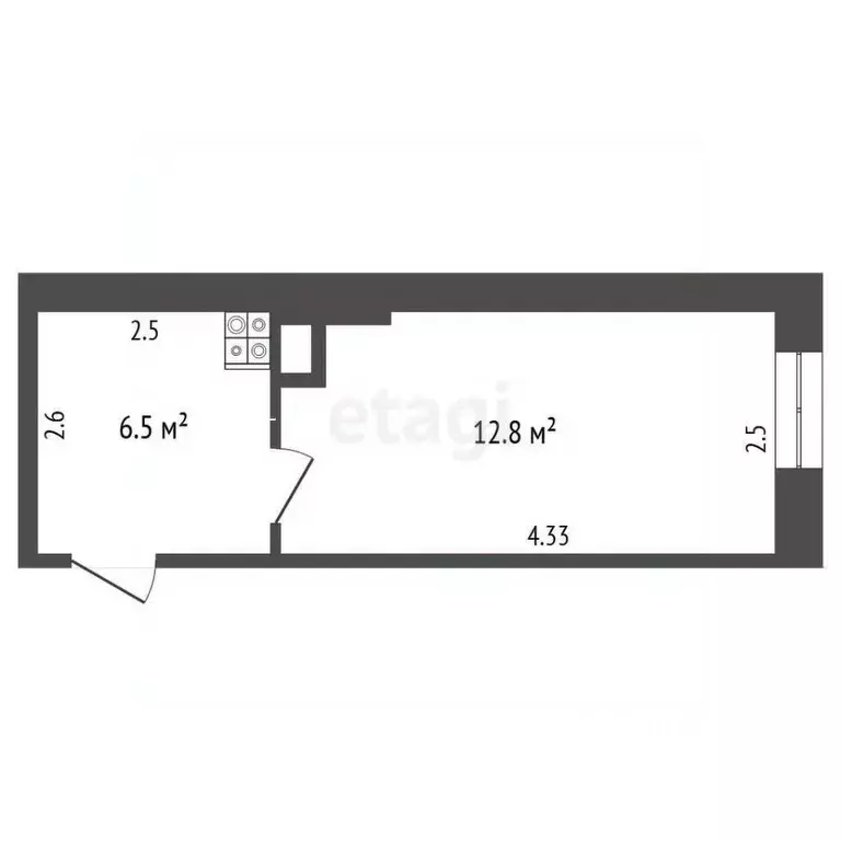 Комната Краснодарский край, Новороссийск ул. Козлова, 76/1 (12.8 м) - Фото 1