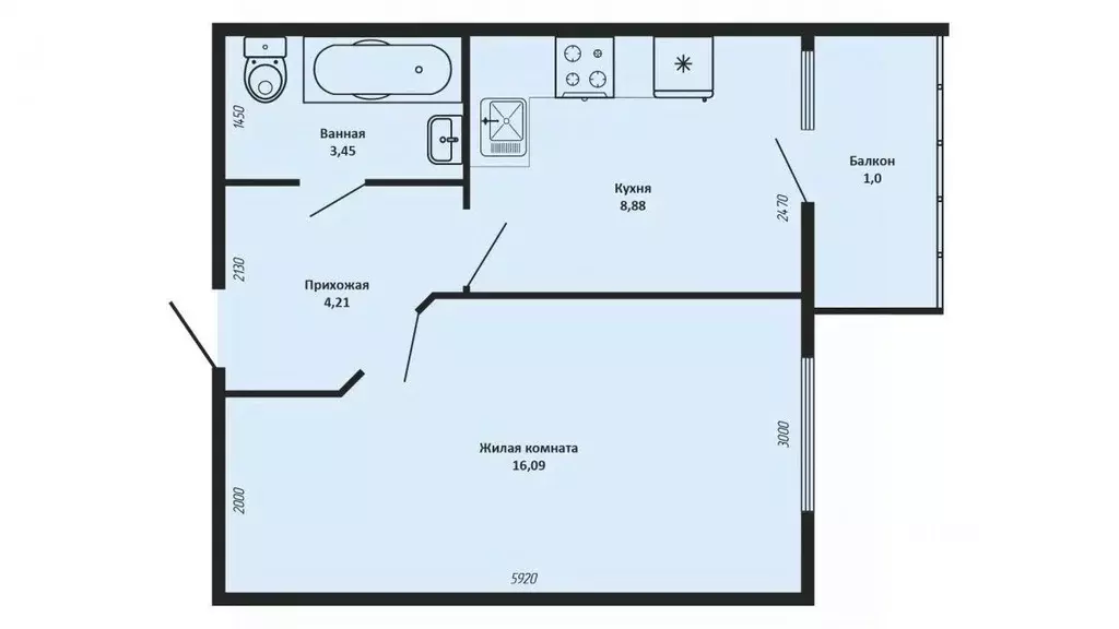 1-к кв. Адыгея, Тахтамукайский район, Старобжегокайское с/пос, Новая ... - Фото 2