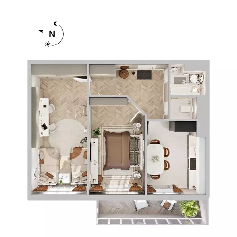 2-к кв. Бурятия, Улан-Удэ Энергетик мкр, 42А (62.5 м) - Фото 1
