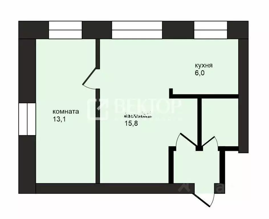 2-к кв. Ивановская область, Иваново Ташкентская ул., 80 (40.0 м) - Фото 1