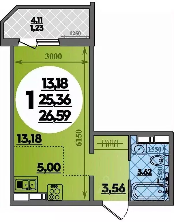 Студия Краснодарский край, Краснодар ул. Генерал-лейтенанта Александра ... - Фото 0