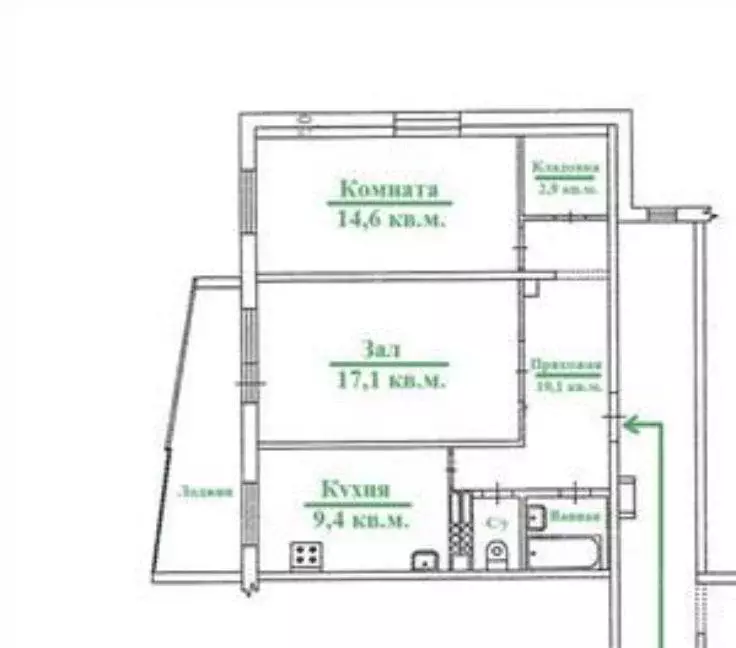 2-к кв. Свердловская область, Екатеринбург ул. Билимбаевская, 25к1 ... - Фото 2