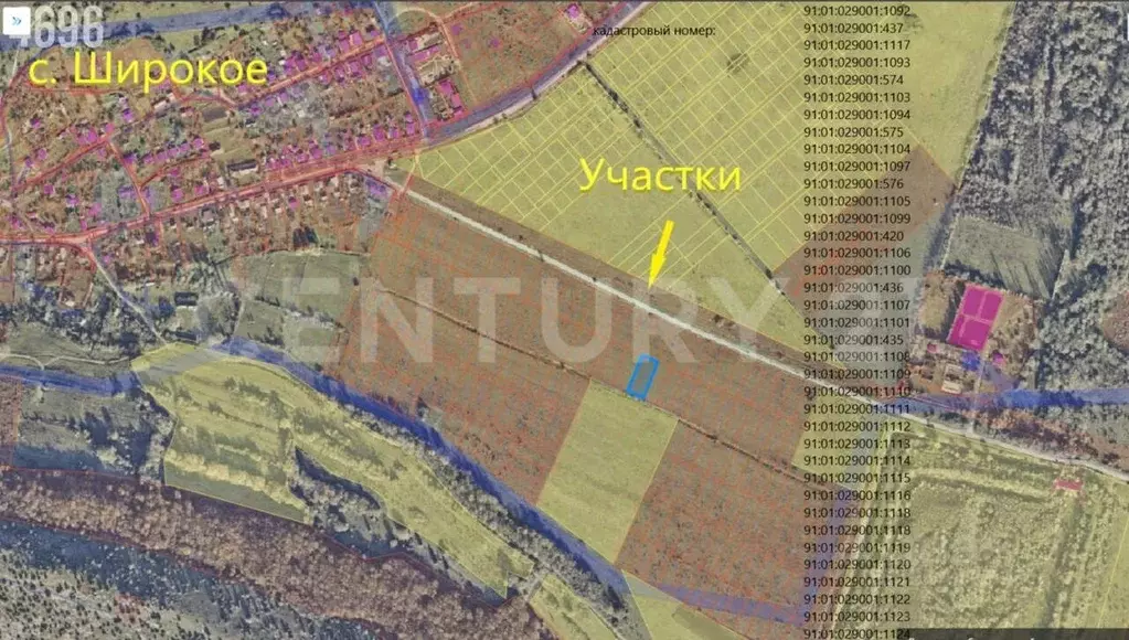 Участок в Севастополь с. Широкое, пер. Ракитовый, 4 (10.0 сот.) - Фото 2