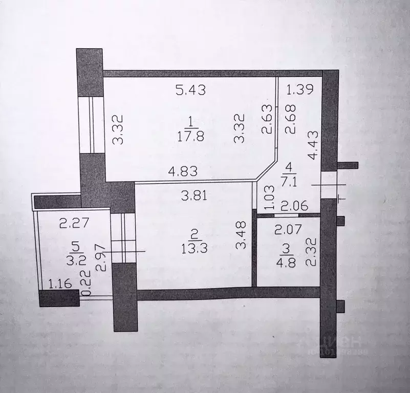 1-к кв. Татарстан, Казань ул. Салиха Батыева, 7 (43.0 м) - Фото 0