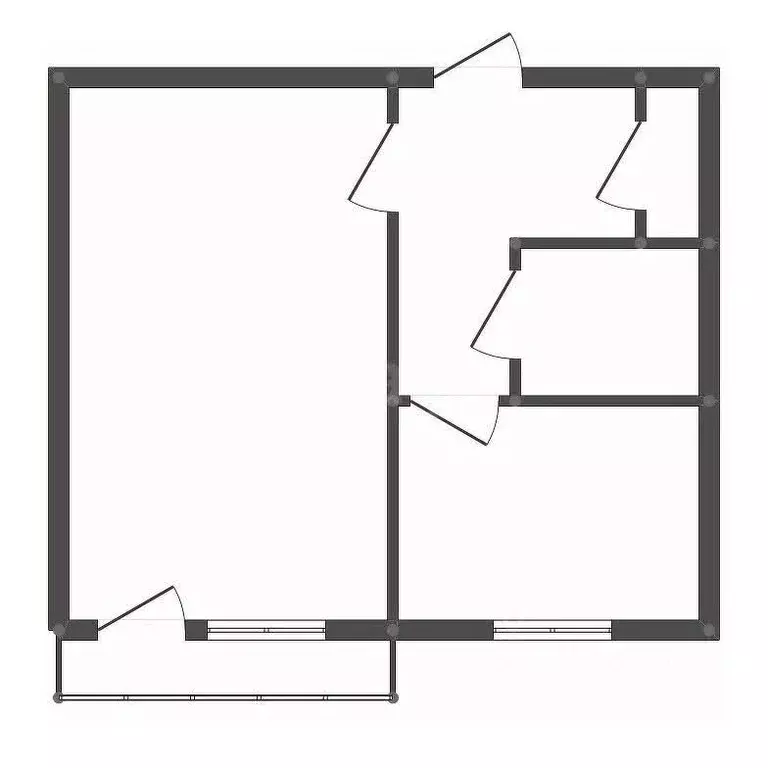 1-к кв. Амурская область, Свободный Октябрьская ул., 48 (33.0 м) - Фото 2