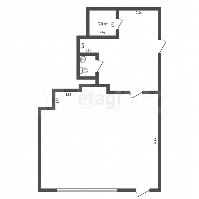 Продам торговое помещение, 73.9 м - Фото 0