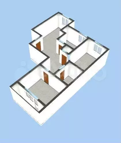 3-к. квартира, 92 м, 1/3 эт. - Фото 1