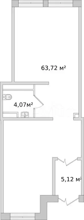 Продам помещение свободного назначения, 72.54 м - Фото 0