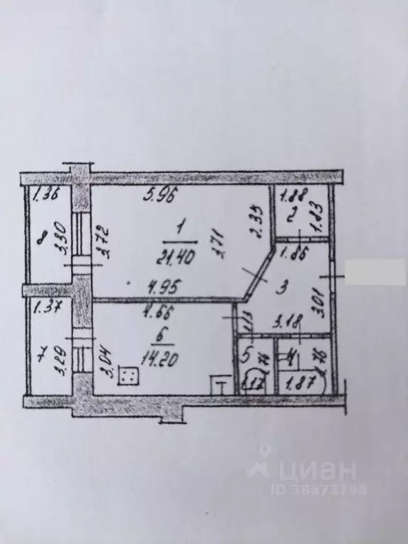 1-к кв. Чувашия, Чебоксары ул. Ардалиона Игнатьева, 11 (61.2 м) - Фото 0