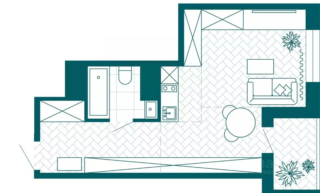 1-к кв. Хабаровский край, Хабаровск Конечный пер., 2В (36.42 м) - Фото 1