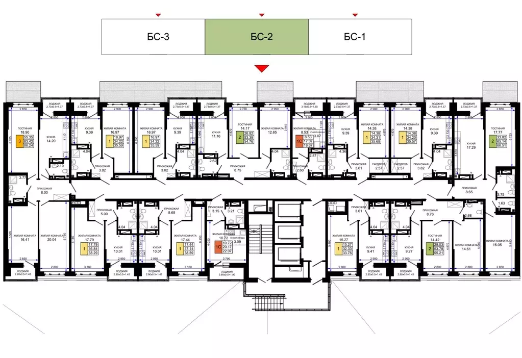 2-к кв. Ростовская область, Ростов-на-Дону Элеваторный пер., 6/2А ... - Фото 2