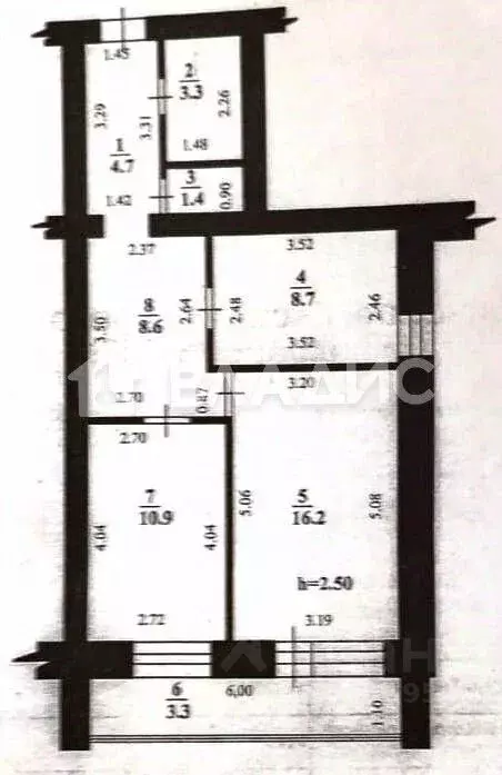 2-к кв. Башкортостан, Стерлитамак Коммунистическая ул., 75А (53.8 м) - Фото 2