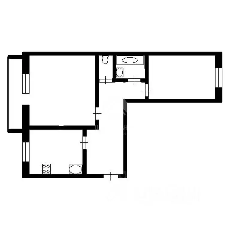 2-к кв. Красноярский край, Красноярск ул. Карла Маркса, 19 (60.0 м) - Фото 1