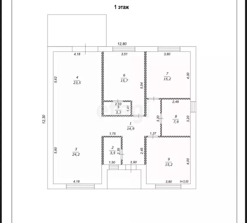 Дом в Белгородская область, Белгородский район, с. Стрелецкое 13 (110 ... - Фото 2