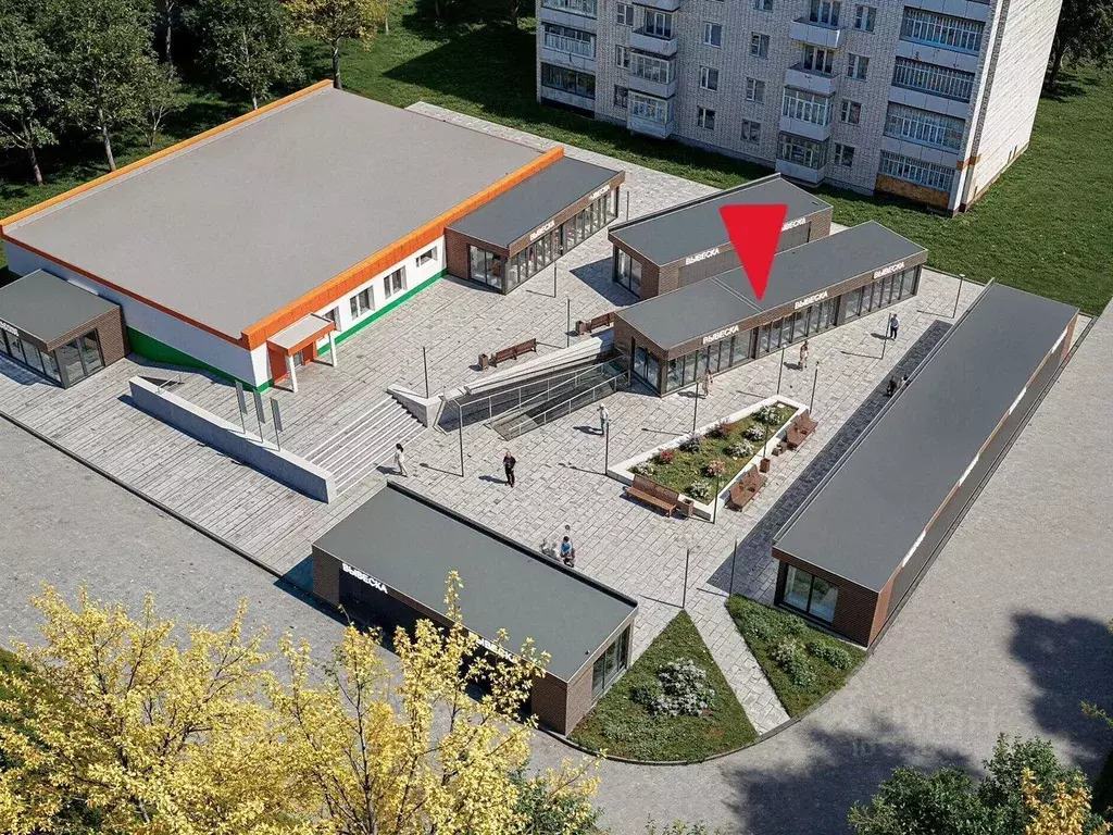 Торговая площадь в Ленинградская область, Волосовский район, д. ... - Фото 1