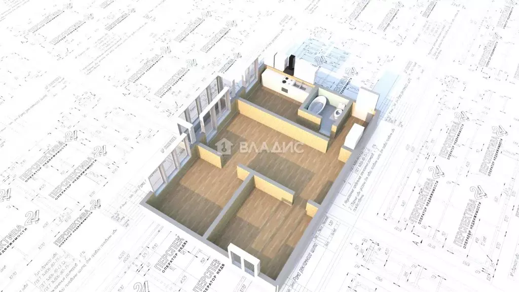 3-к кв. Иркутская область, Ангарск 13-й мкр, 24 (49.2 м) - Фото 1