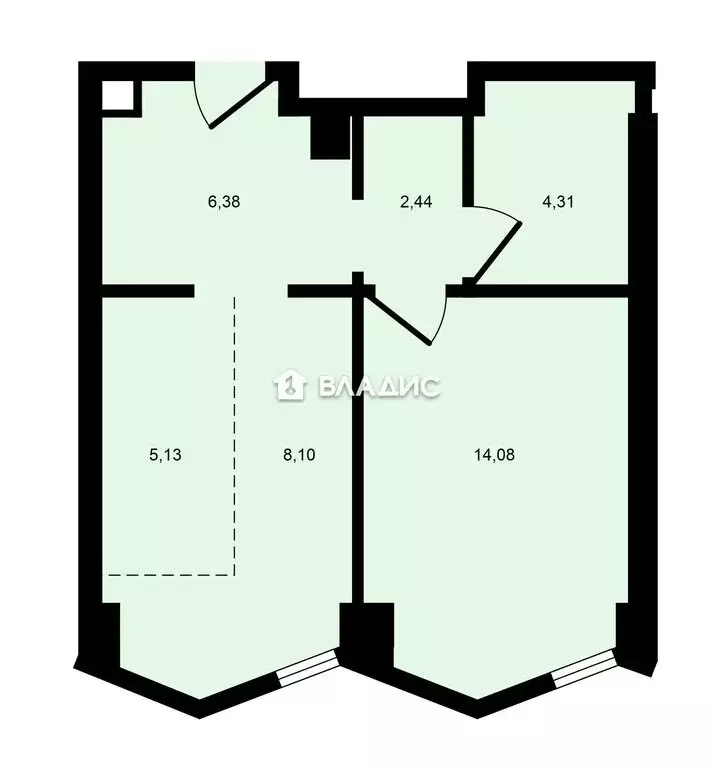 1-комнатная квартира: Москва, 2-я Хуторская улица, 34 (41 м) - Фото 1