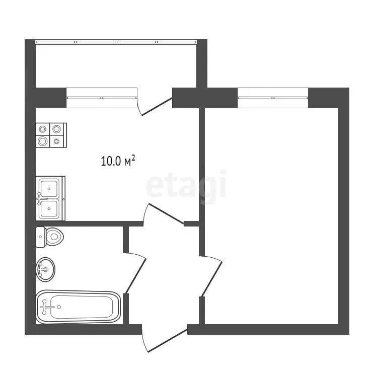 1-комнатная квартира: Анапа, улица Адмирала Пустошкина, 22к5 (36.2 м) - Фото 0
