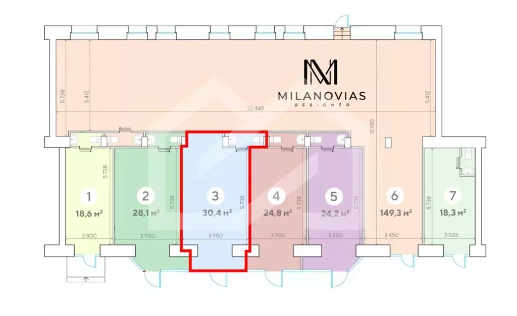 Торговая площадь в Москва Ленинский просп., 62/1 (30 м) - Фото 2