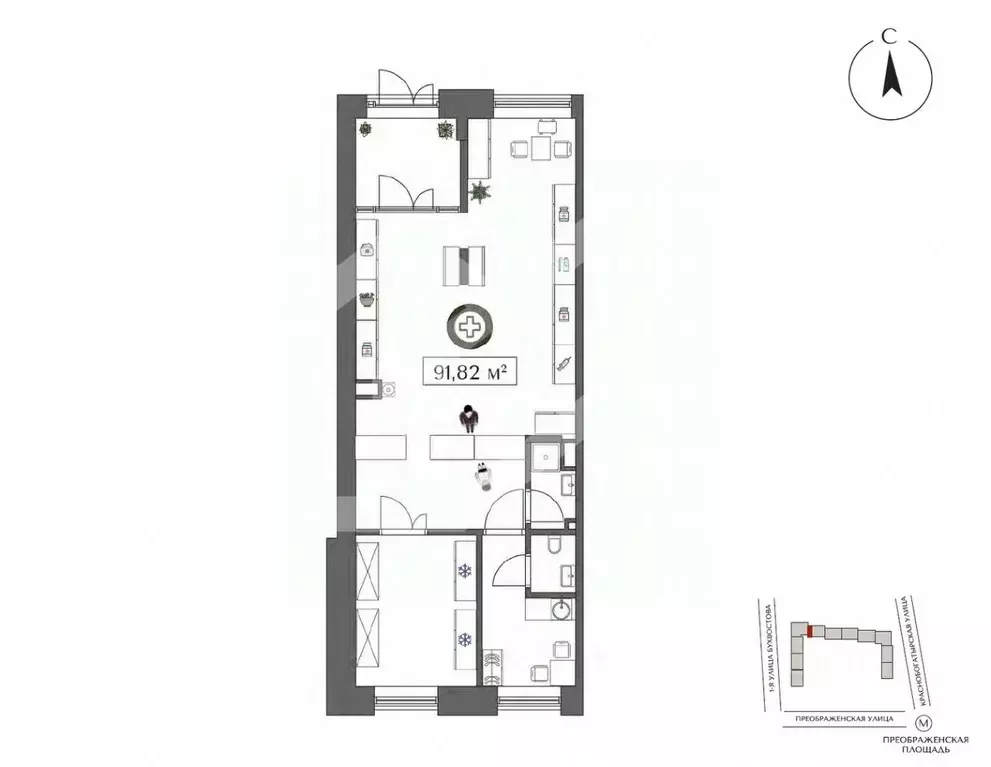 Торговая площадь в Москва ул. 1-я Бухвостова, 2к3 (93 м) - Фото 2