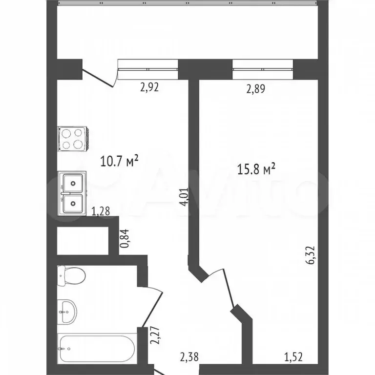 1-к. квартира, 34,5 м, 16/25 эт. - Фото 0