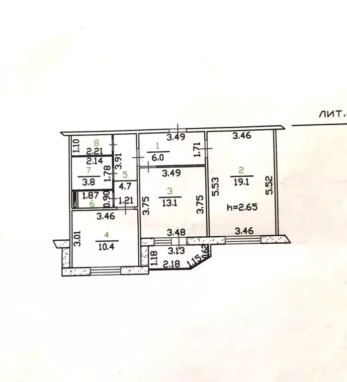 2-к кв. Орловская область, Орел Рощинская ул., 41 (61.2 м) - Фото 0