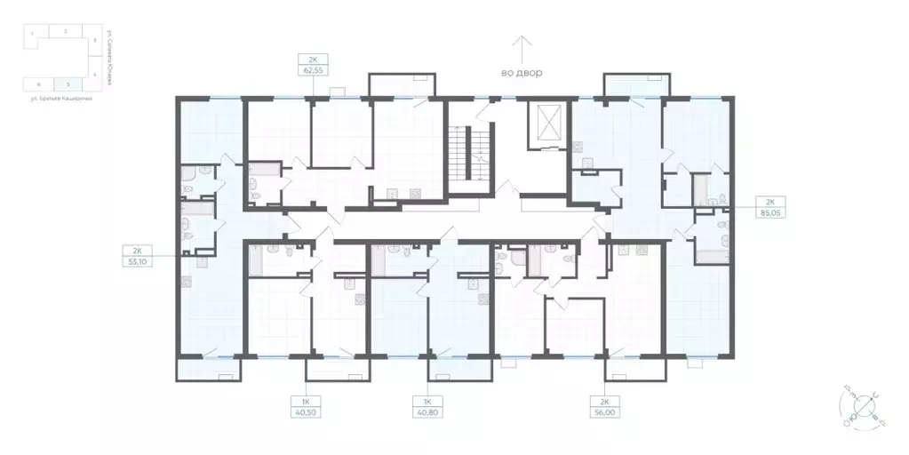 1-к кв. Челябинская область, Челябинск Клевер жилой комплекс (40.8 м) - Фото 2
