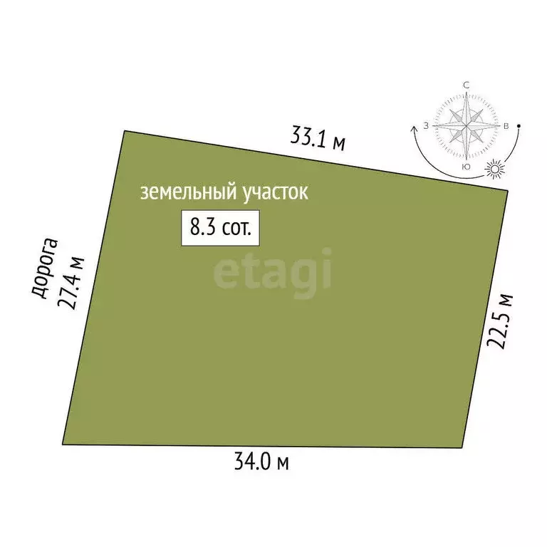 Участок в Миасс, квартал Машгородок (8.3 м) - Фото 0