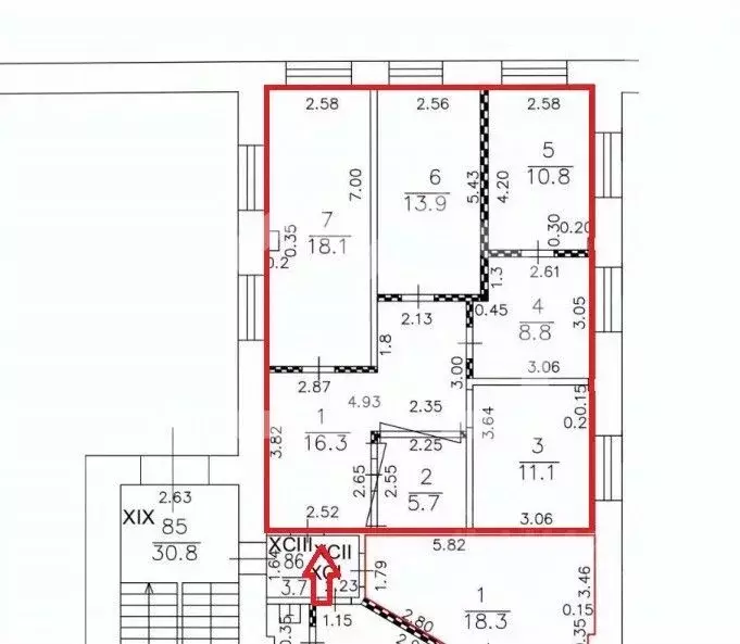 Помещение свободного назначения в Москва Холодильный пер., 3к1с3 (85 ... - Фото 2
