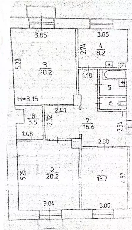 3-комнатная квартира: Пермь, улица Ленина, 87 (87.3 м) - Фото 1