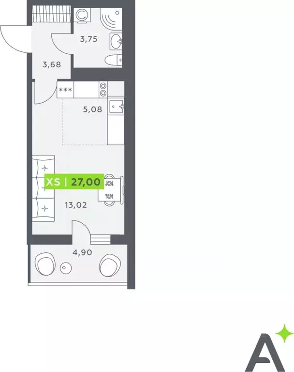 Студия Ленинградская область, Всеволожский район, Заневское городское ... - Фото 1