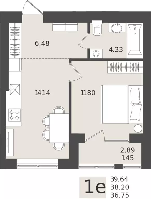 Квартира-студия: Калининградская область, Пионерский (38.2 м) - Фото 1