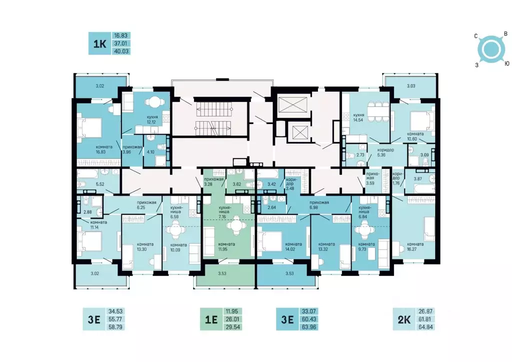 2-к кв. Пермский край, Пермь Нижняя Курья жилрайон, Судозавод мкр,  ... - Фото 1