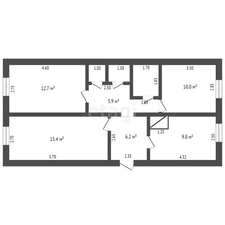 Дом в Тюменская область, Ишим (63.2 м) - Фото 0