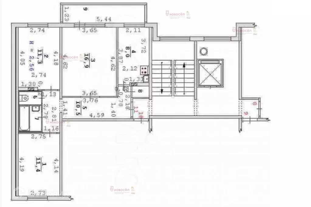 Продаётся 3-к квартира, 63 м - Фото 1