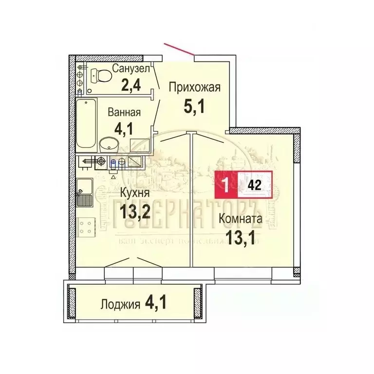 1-к кв. Тверская область, Калининский муниципальный округ, д. Палкино ... - Фото 2