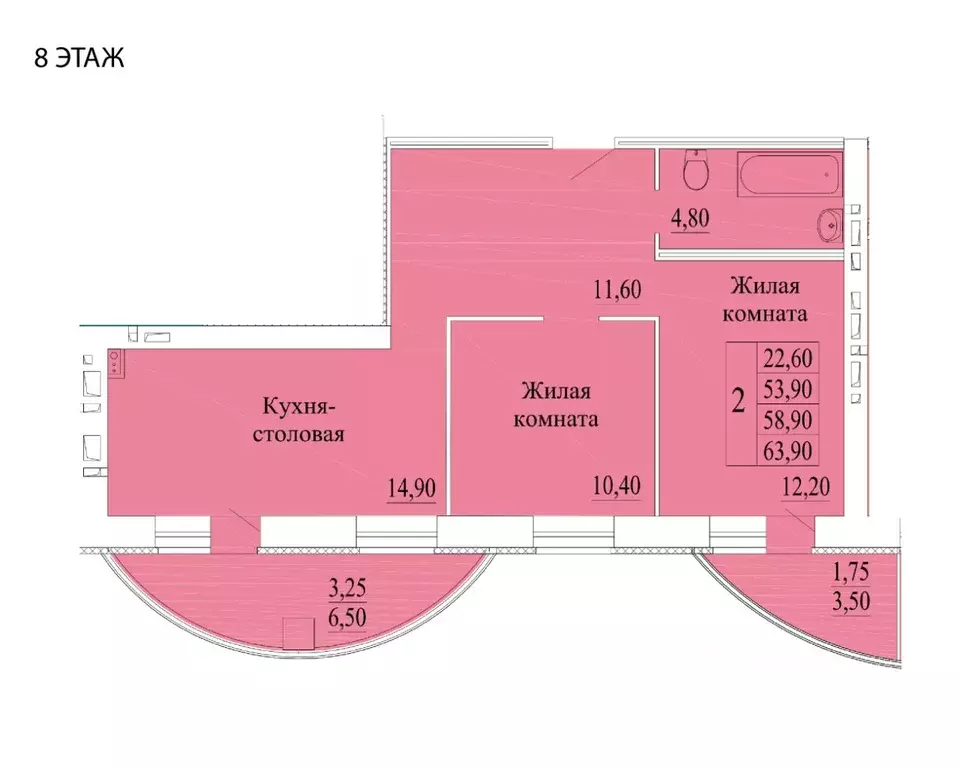 2-к кв. Ивановская область, Иваново Самоцветы мкр, 3 (62.4 м) - Фото 0