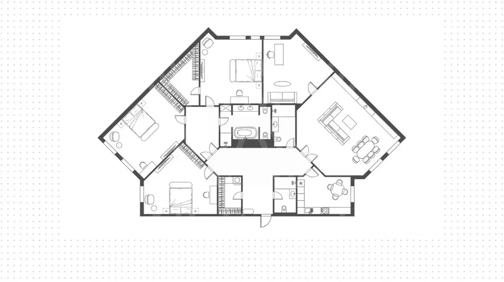 5-к кв. Москва Береговая ул., 6 (246.0 м) - Фото 1